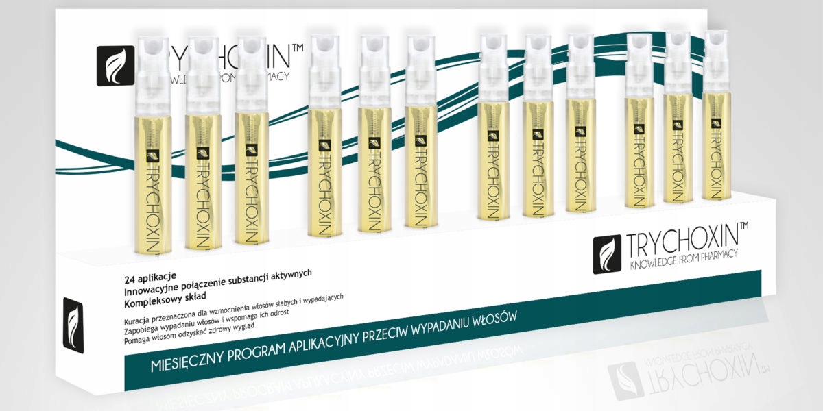Trychoxin Ampułki kuracja miesięczna do włosów słabych i wypadających