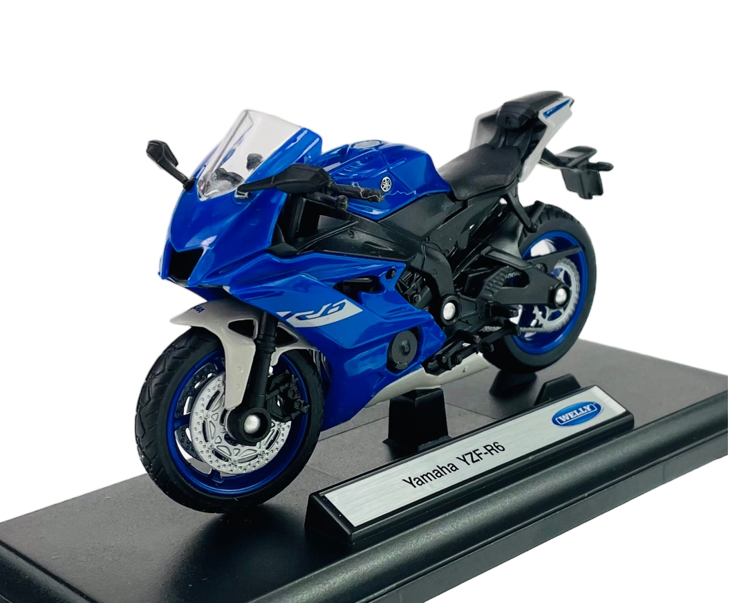 

Welly Yamaha YZF-R6 1:18 Motocykl Nowy Model Metal