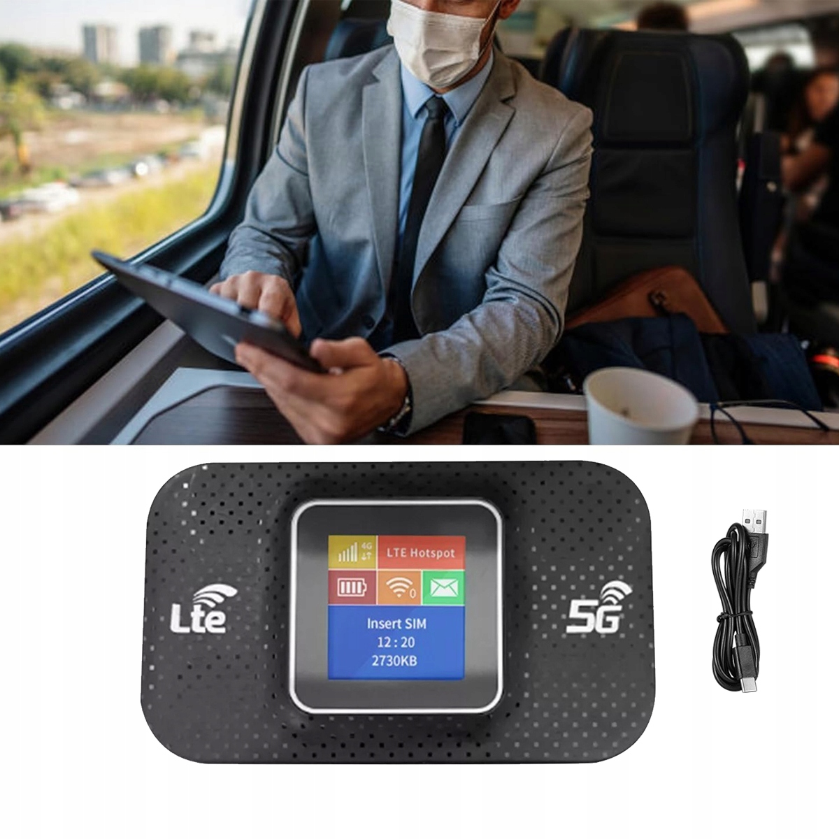 Przenośny mobilny router WiFi 4G/5G Lte WiFi Sim Play