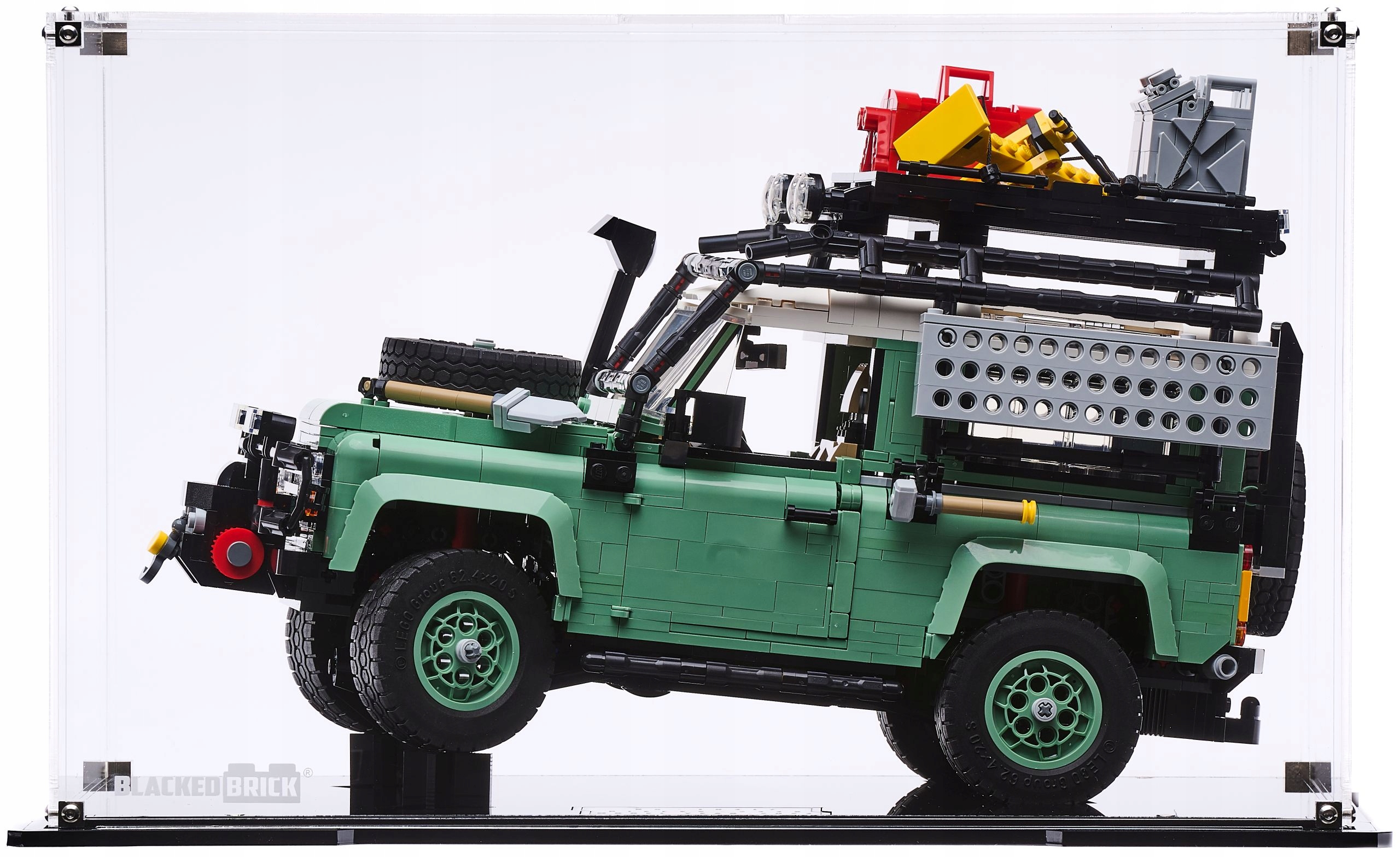 Vitrína Blacked Brick pre Lego Icons 10317 Land Rover Classic Defender 90