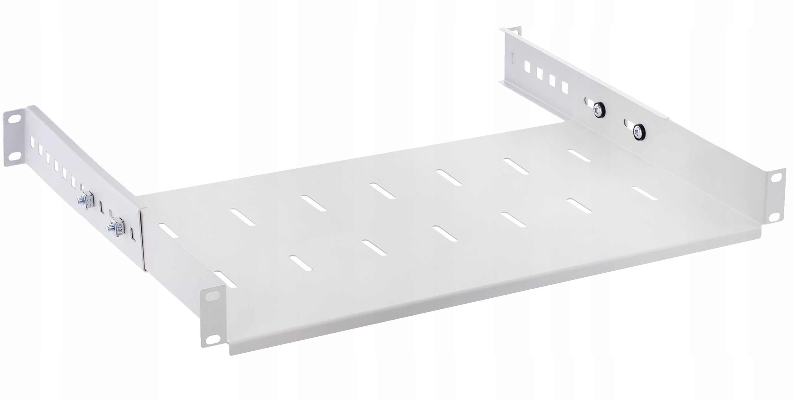 Półka regulowana szafa RACK 19'' 250mm szara