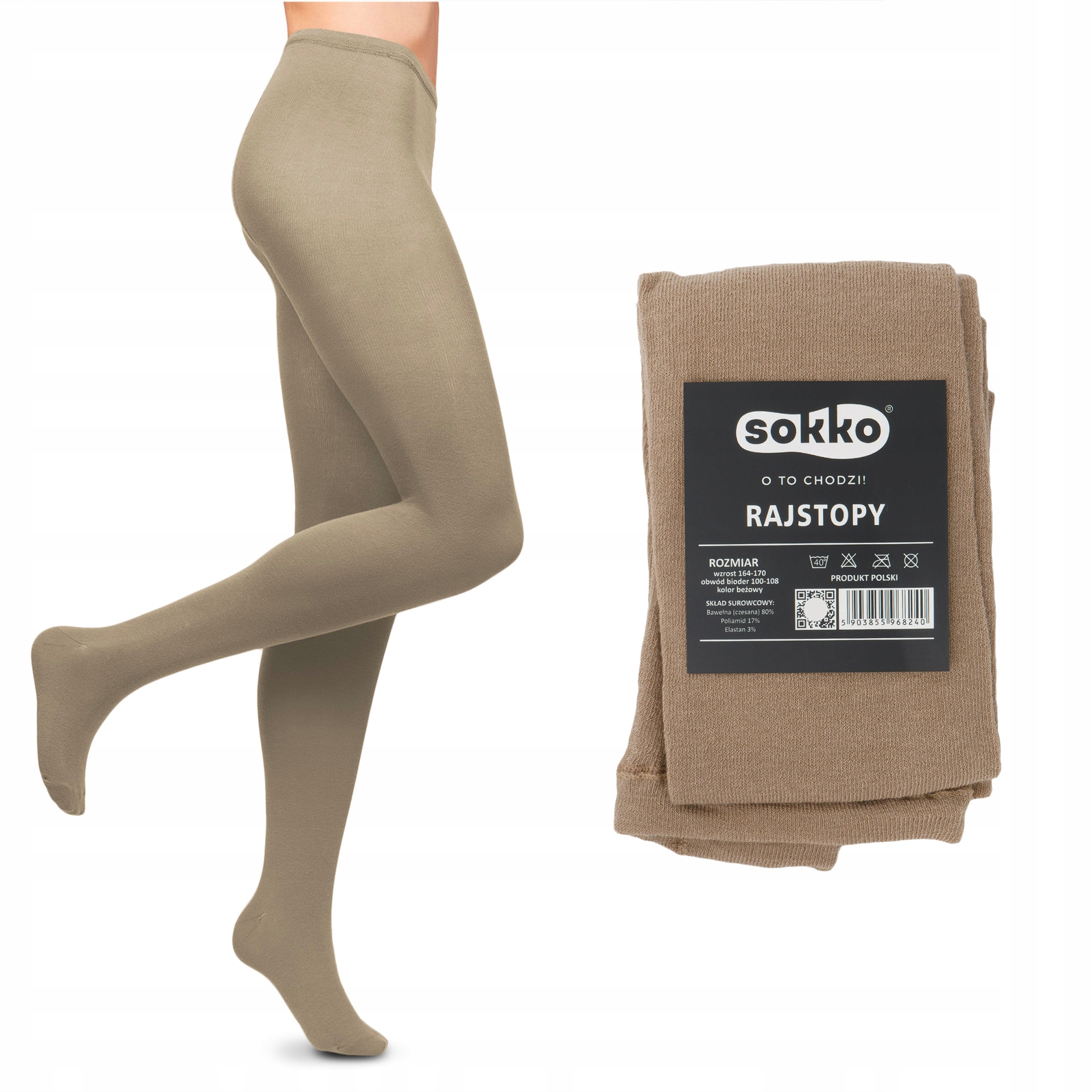 

Sokko Rajstopy Damskie Bawełniane Termiczne Ciepłe