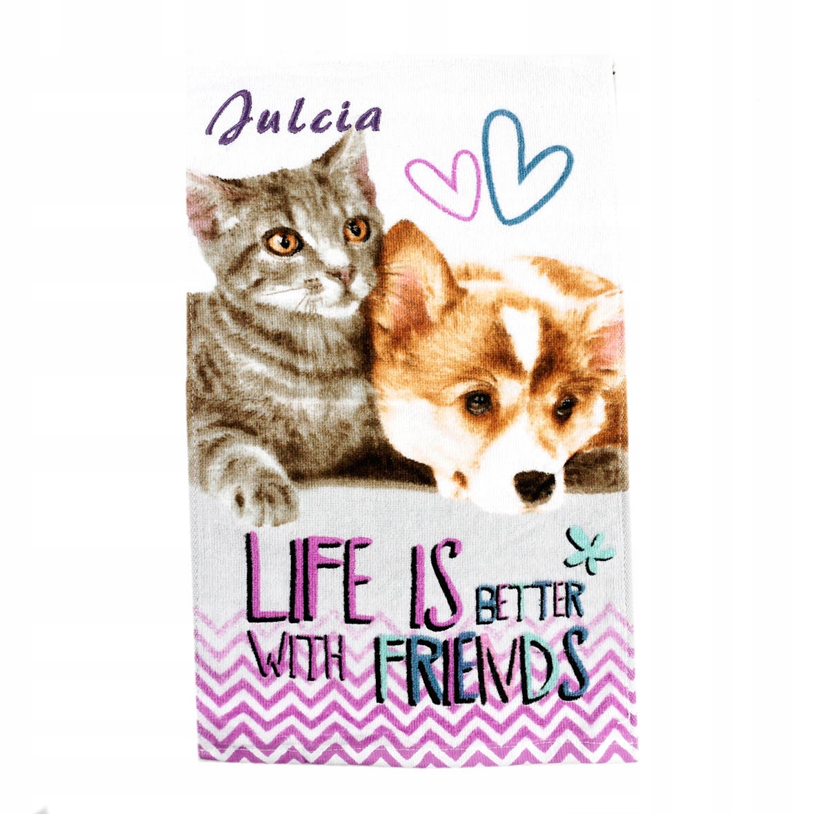 Ręcznik z haftem imię do przedszkola 30x50 Świnka Peppa Pepa EAN (GTIN) 5905742039521