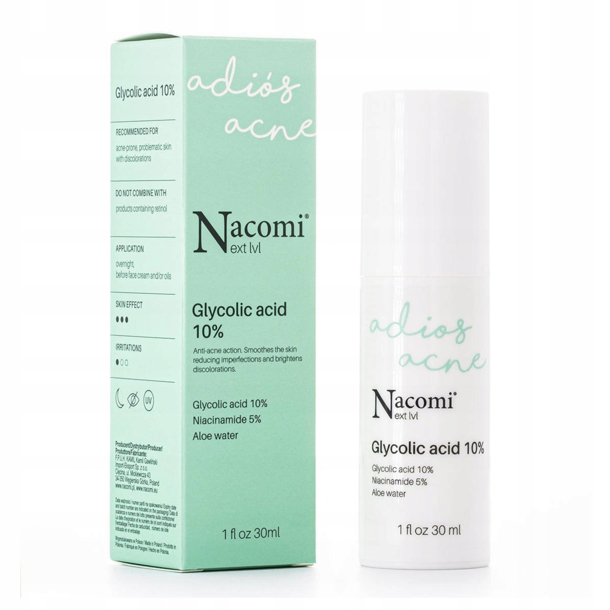 

Serum z kwasem glikolowym 10% Nacomi 30 ml