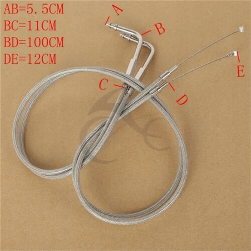 Linka przepustnicy ze stali nierdzewnej do Harleya FLTR FLHT FLHRC FLHRI FLHRCI Stan opakowania oryginalne