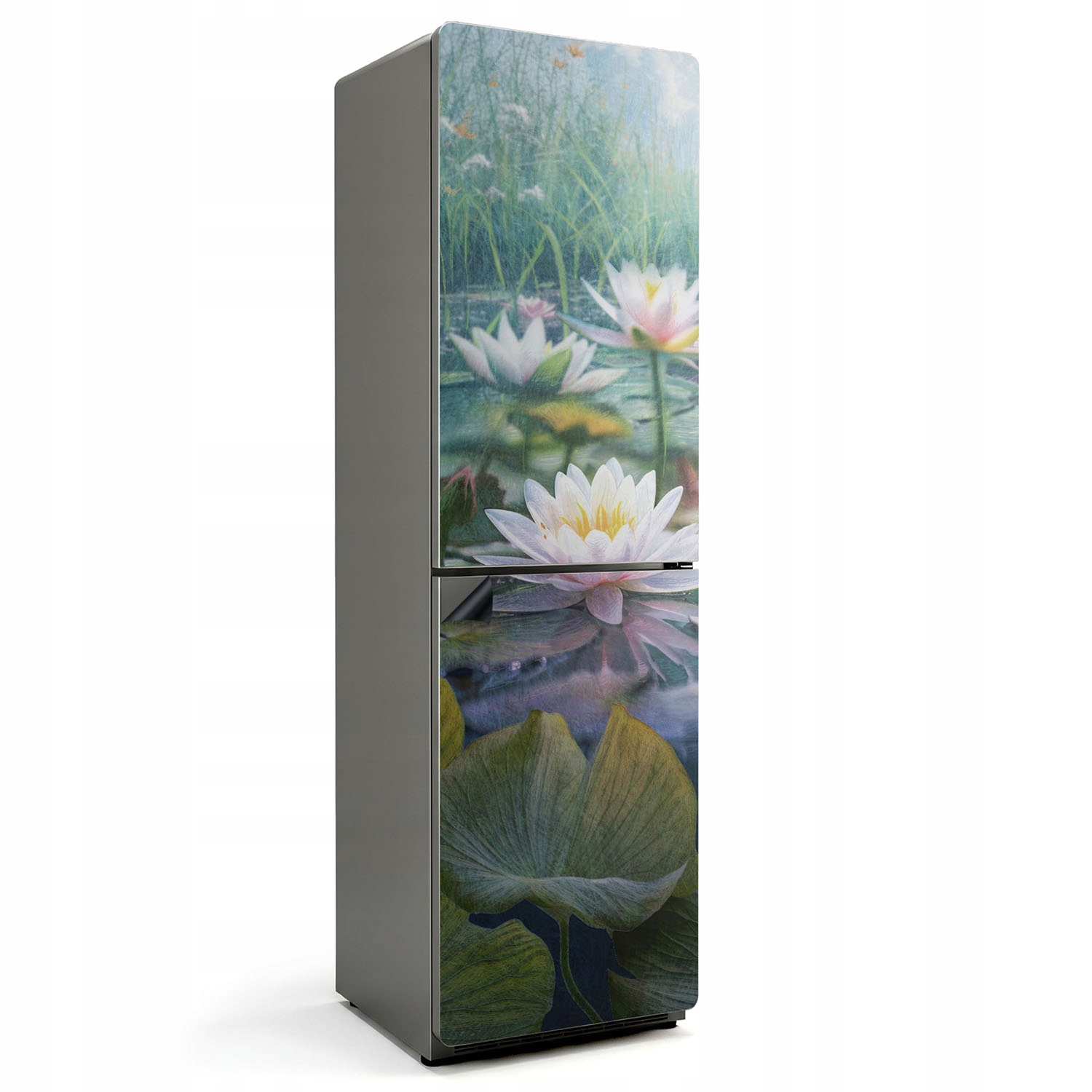 Ochranná magnetická podložka na chladničku Magnet Lilie na jazere 60x205