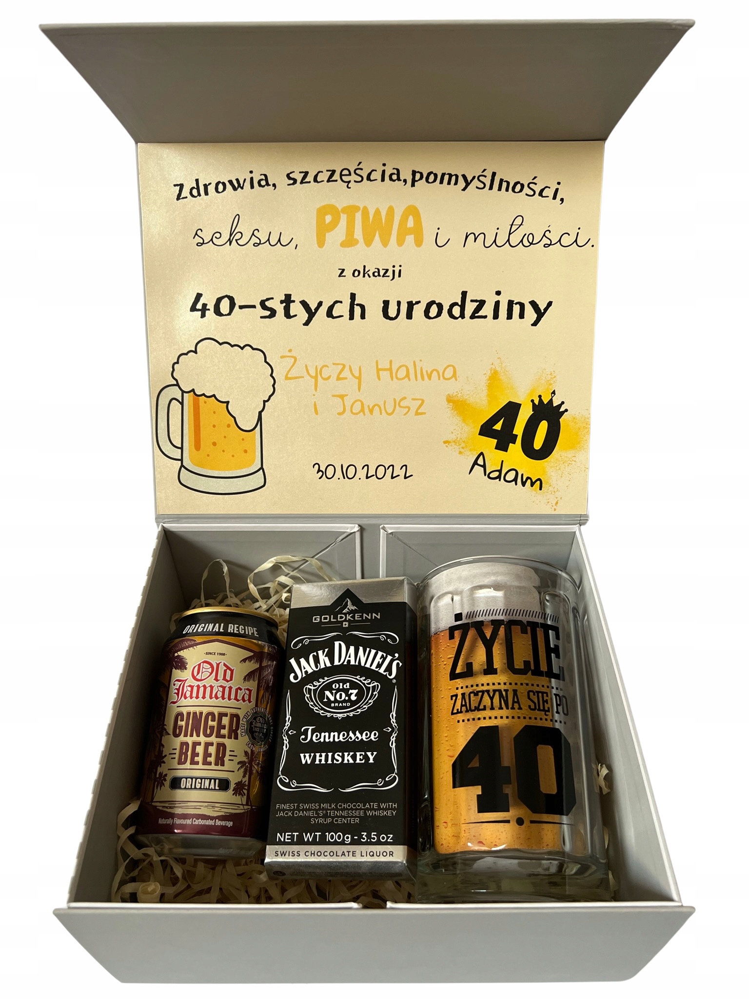 Krabička Box dárek k 30,40,50,60. narozeninám
