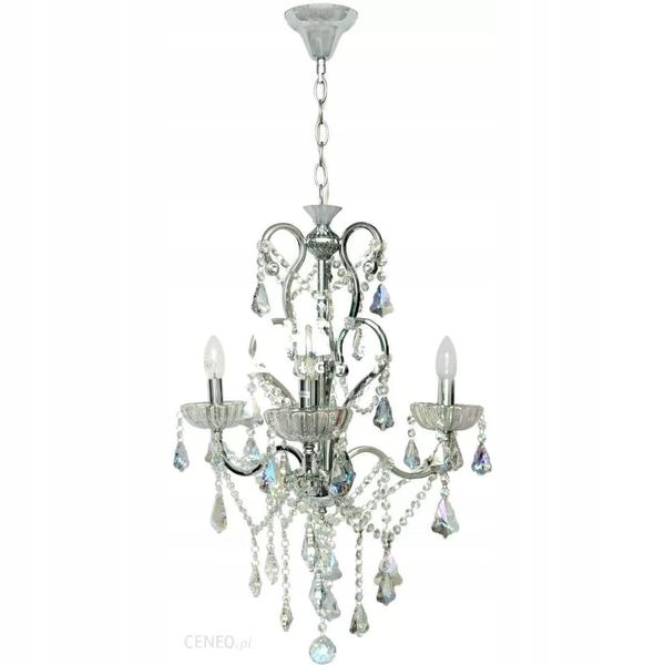 Neobvyklá stropní svítidlo W-11408/3 Cr s křišťálovými šňůrami do jídelny ve stylu glamour