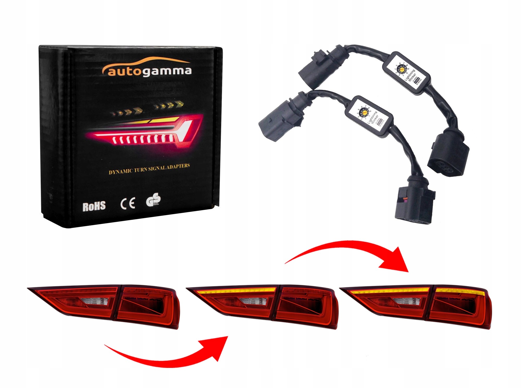 Kierunkowskazy dynamiczne moduły lamp tylnych LED Audi A4 B8 B9 Avant