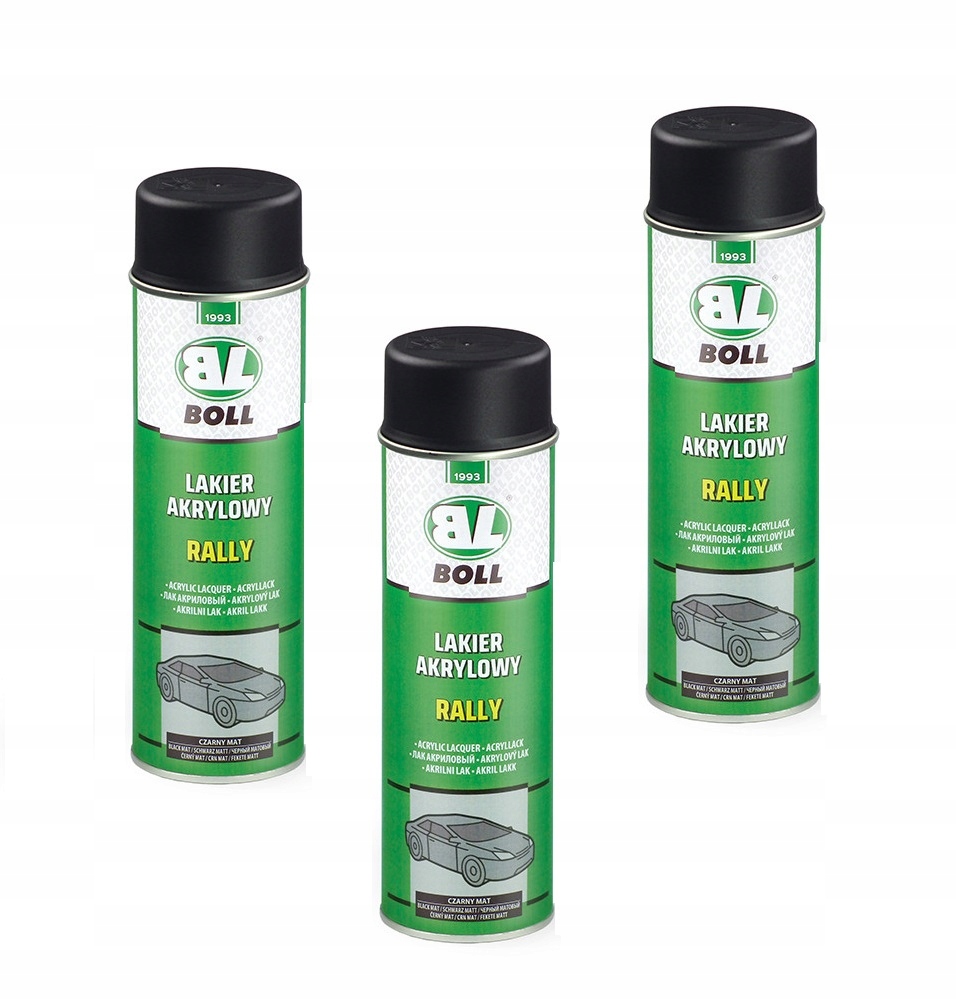 Boll lakier akrylowy czarny mat spray 500 ml