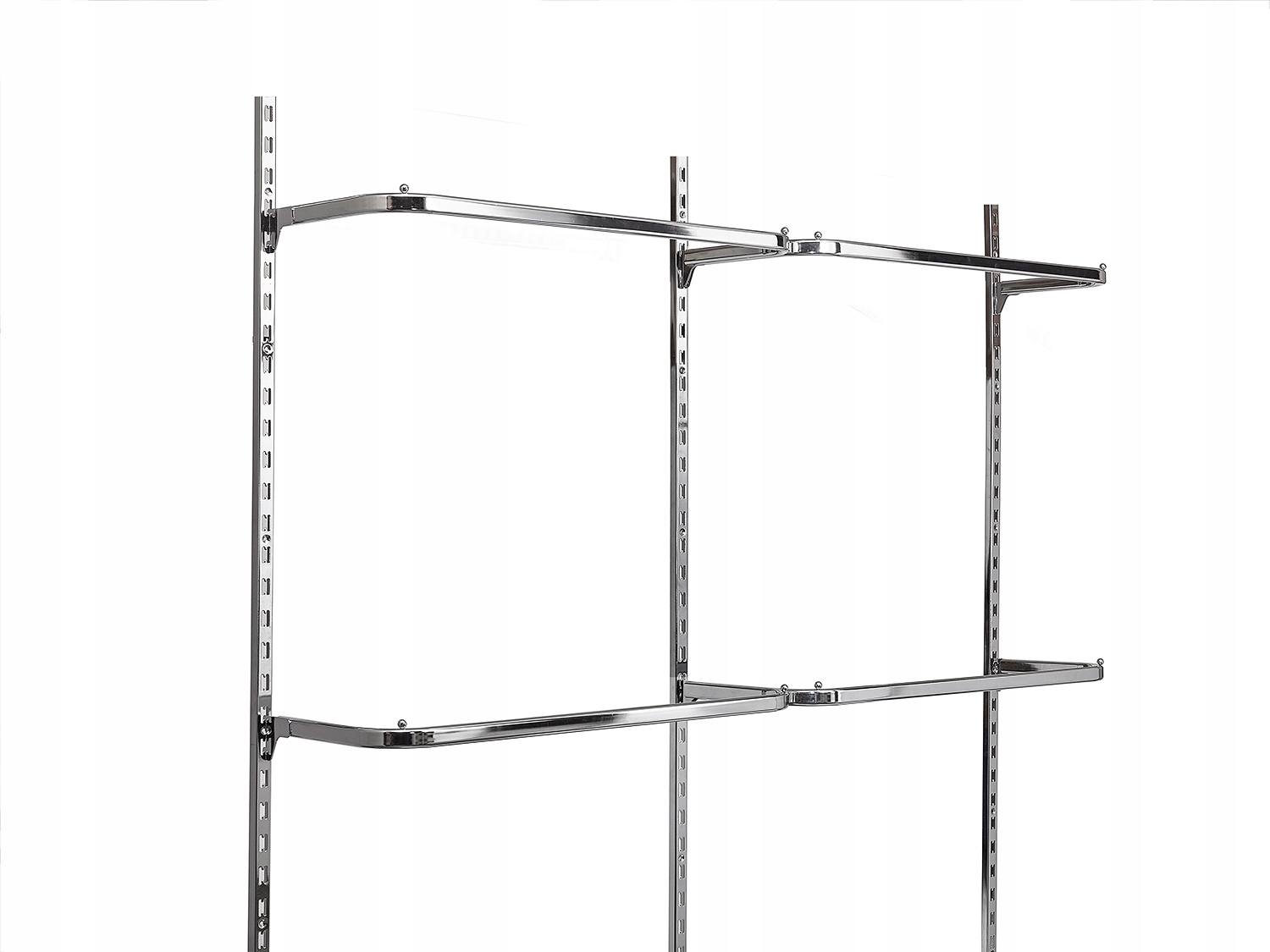 GARDEROBA DWUMODUŁOWA Best-line 200x240 CHROM