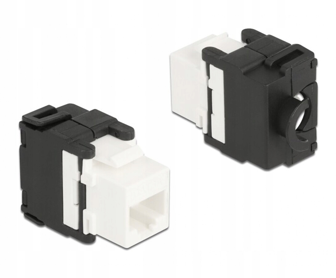 Moduł Keystone RJ45 żeńskie do LSA Cat.6A 180° beznarzędziowy Delock 87034