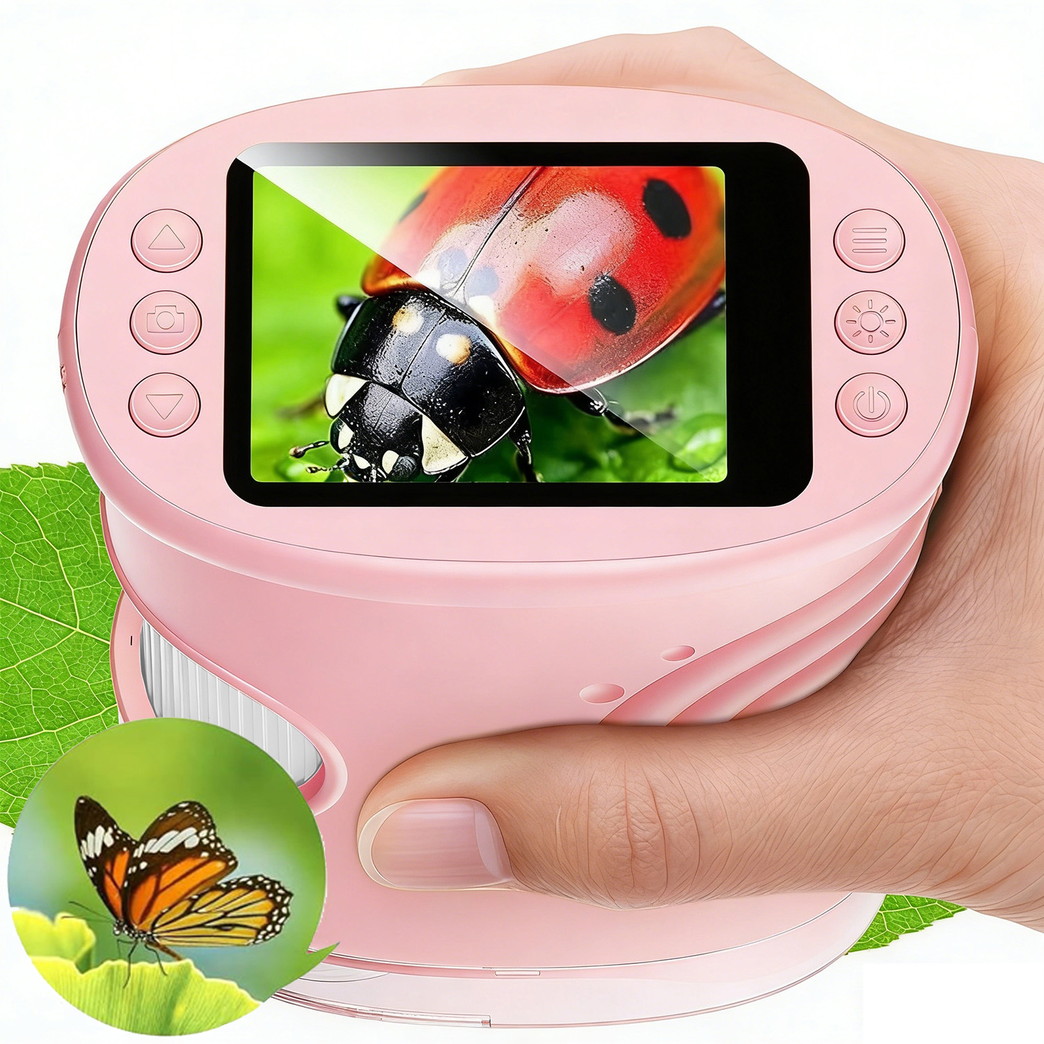 Přenosný Miniaturní Mikroskop 1000X Led Mikroskop Pro Děti 2 Mp 600 Mah