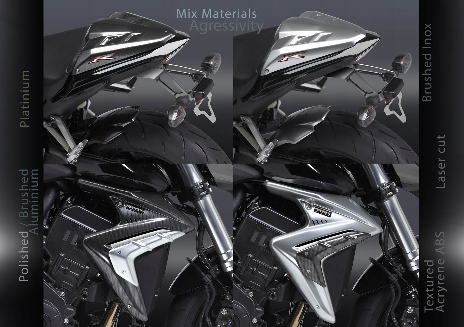 ОБТІЧНИК БІЧНА НАКЛАДКА КАПОТ HONDA CB 1000 R 08+