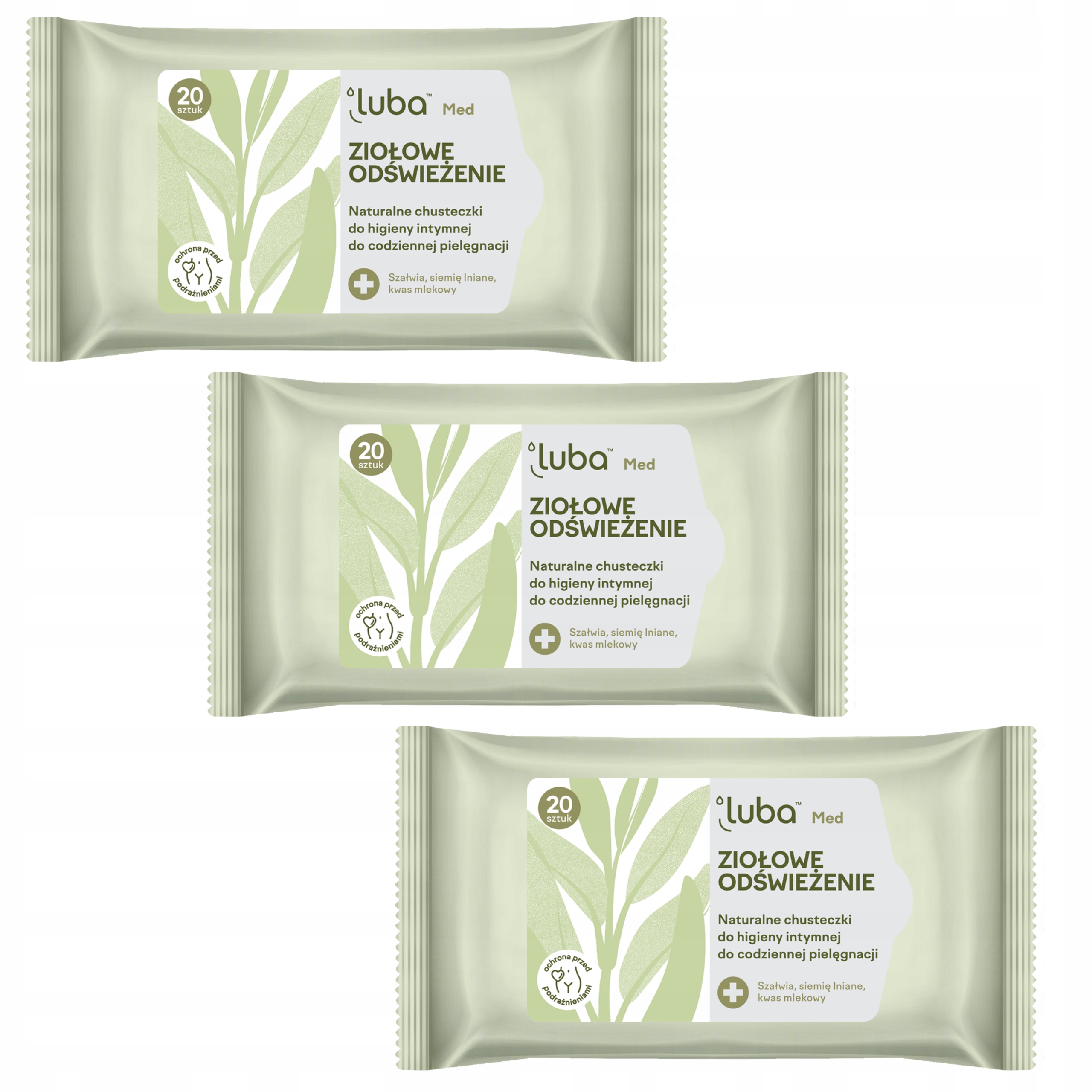 

Luba Med Ziołowe Odświeżenie higiena intymna 3x20