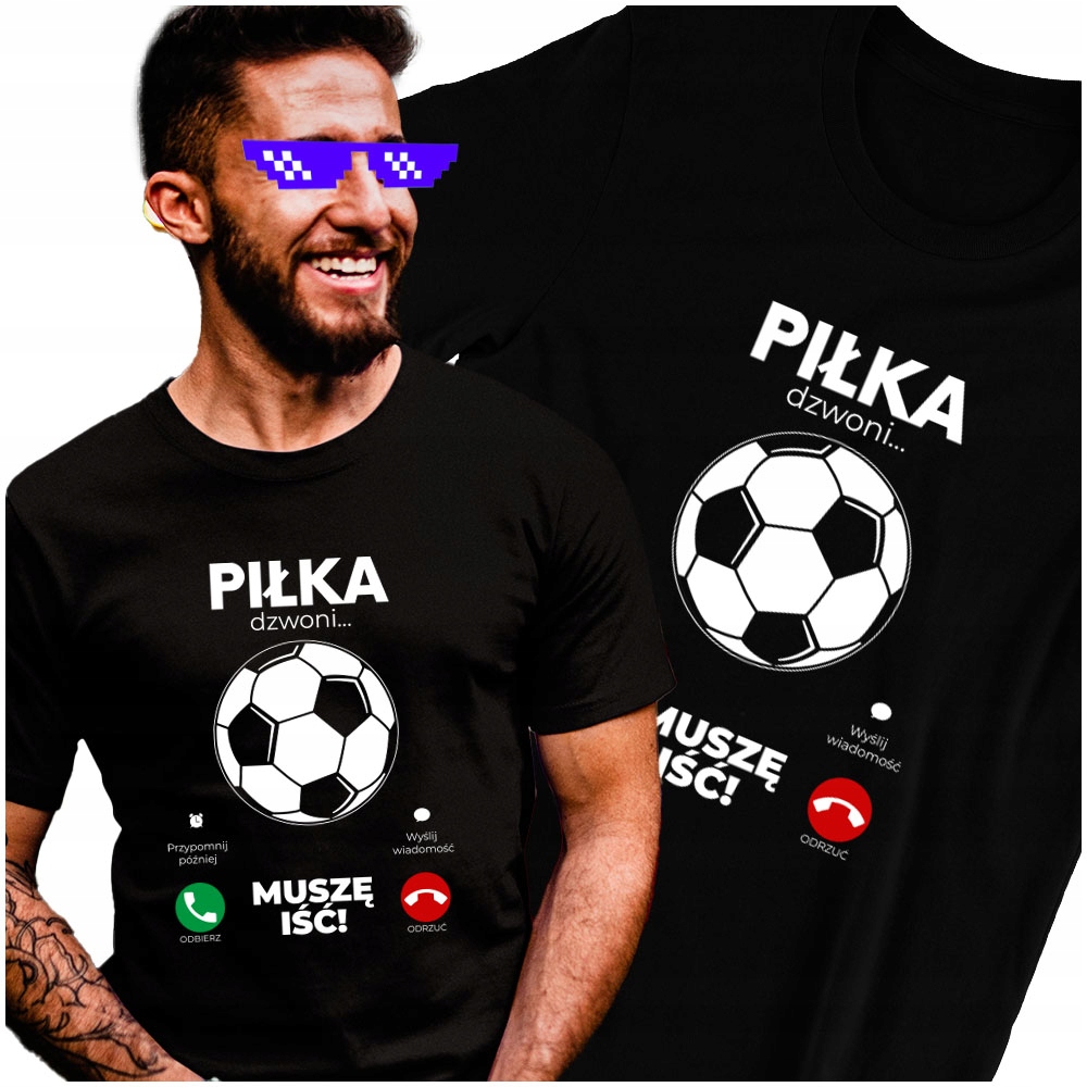

Tshirt Kibica Telefon Dzwoni Piłka Nożna L
