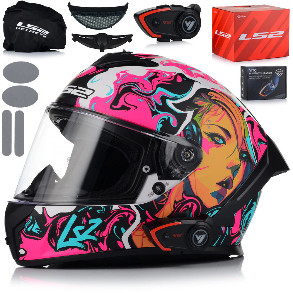 Motocyklová Prilba LS2 FF820 Rapid III Systém Pinlock Ecer 22.06 Interkom
