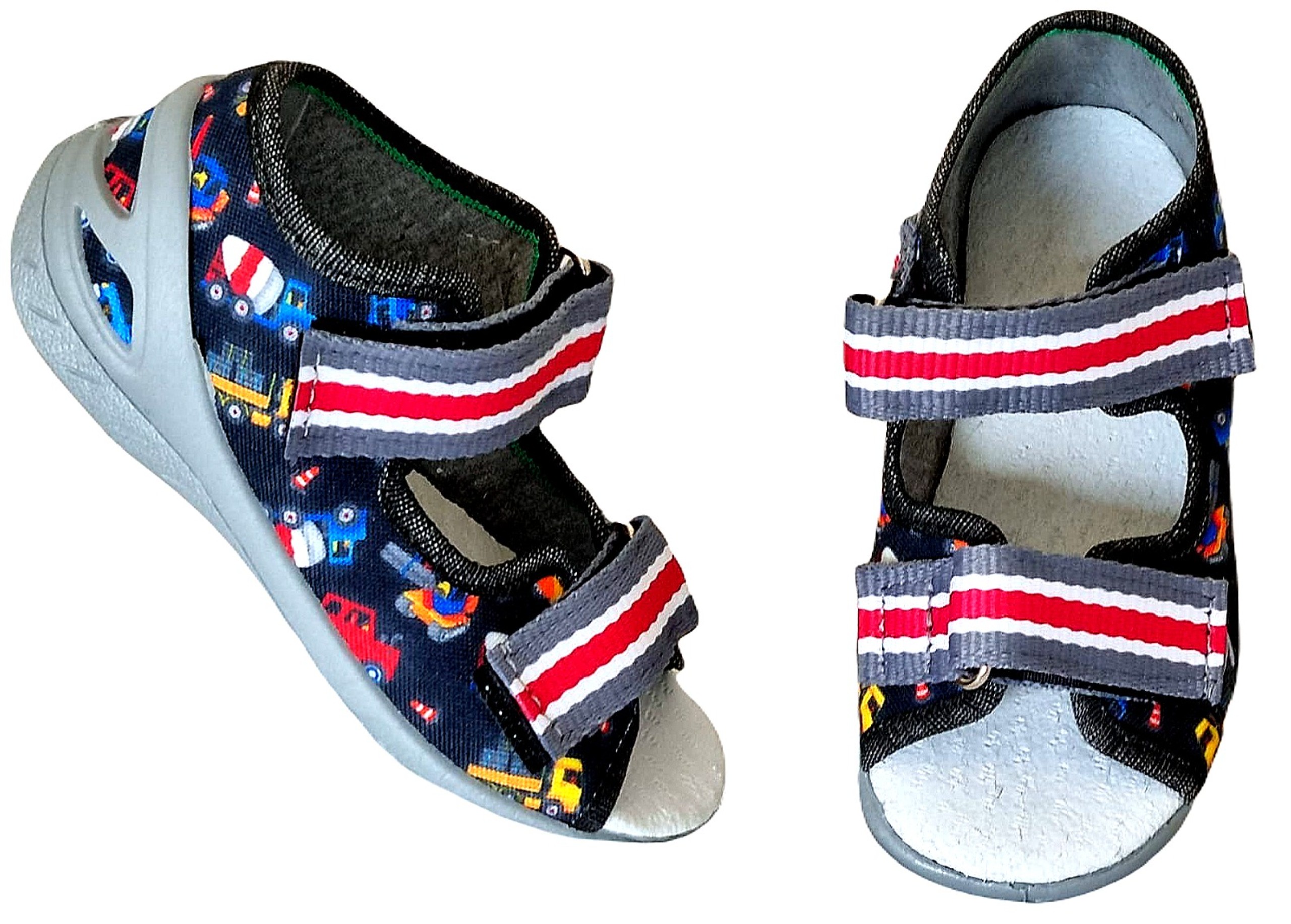 SANDAŁKI CHŁOPIĘCE KAPCIE LEKKIE POLSKIE RZEPY ARS D225 R.25