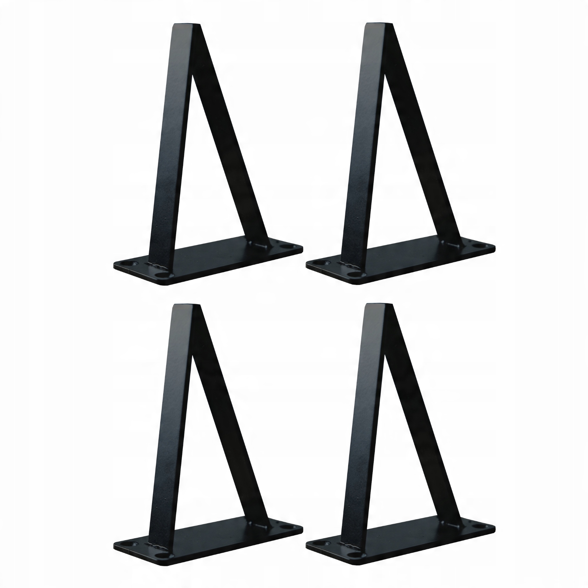 

Nogi z płaskownika czarne 25 cm 4sztuki