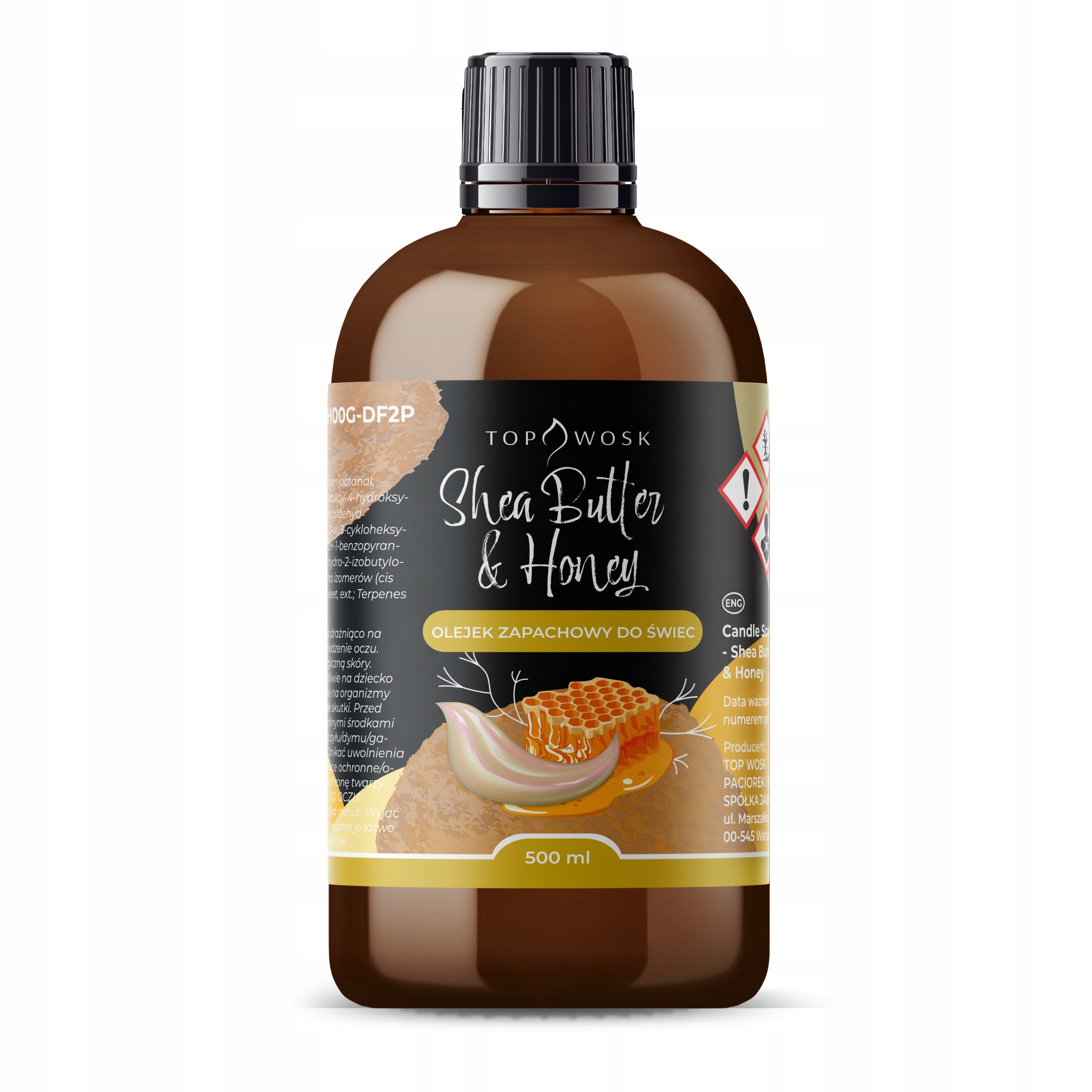 Vonný olej do svíček Shea Butter & Honey 500 ml vůně do parafínového vosku