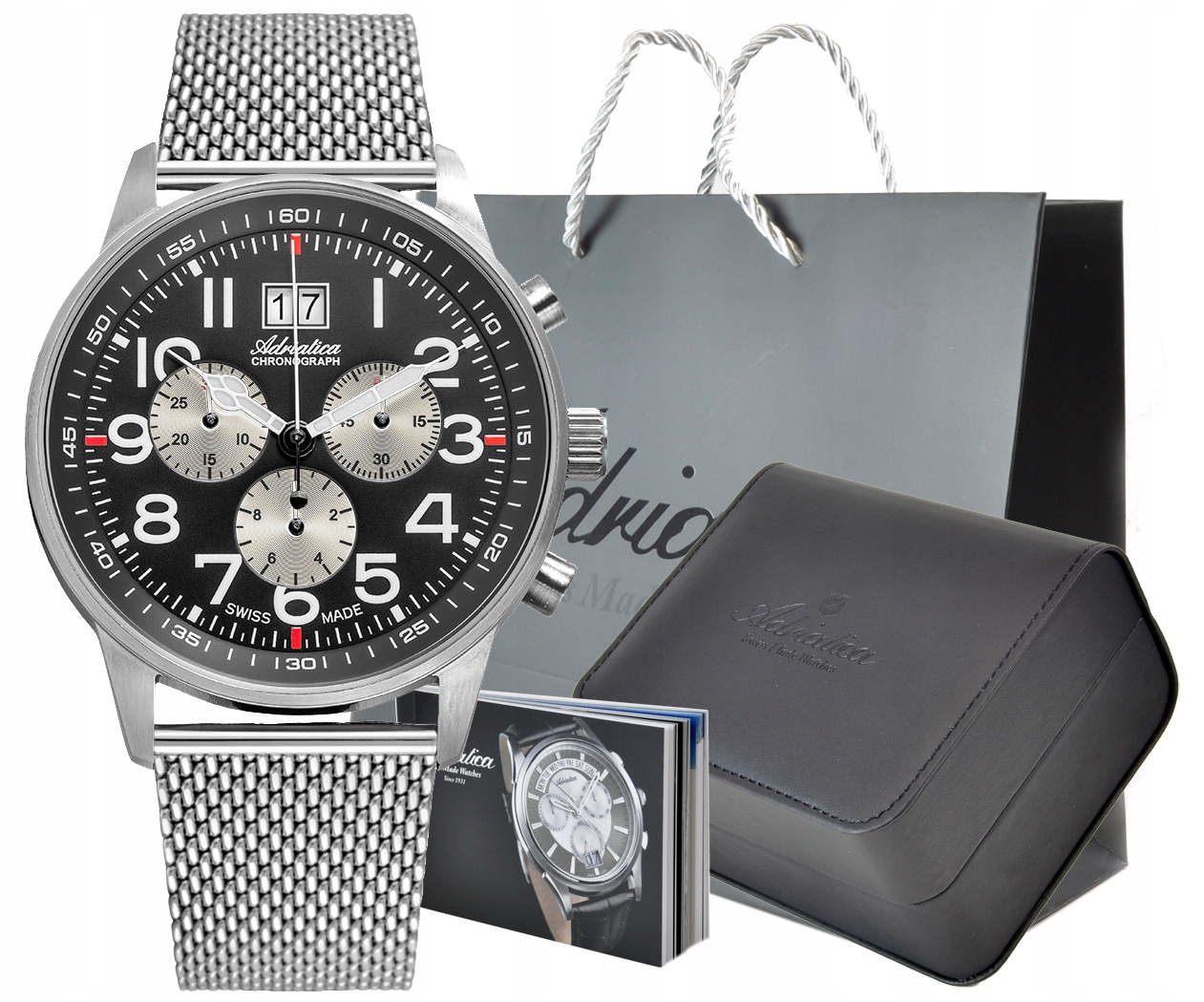 Nové Originální Pánské Hodinky Adriatica A1076.5124CH Gravírování