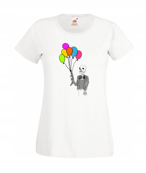 

L Koszulka Damska Czaszki Artystyczne Szkielet