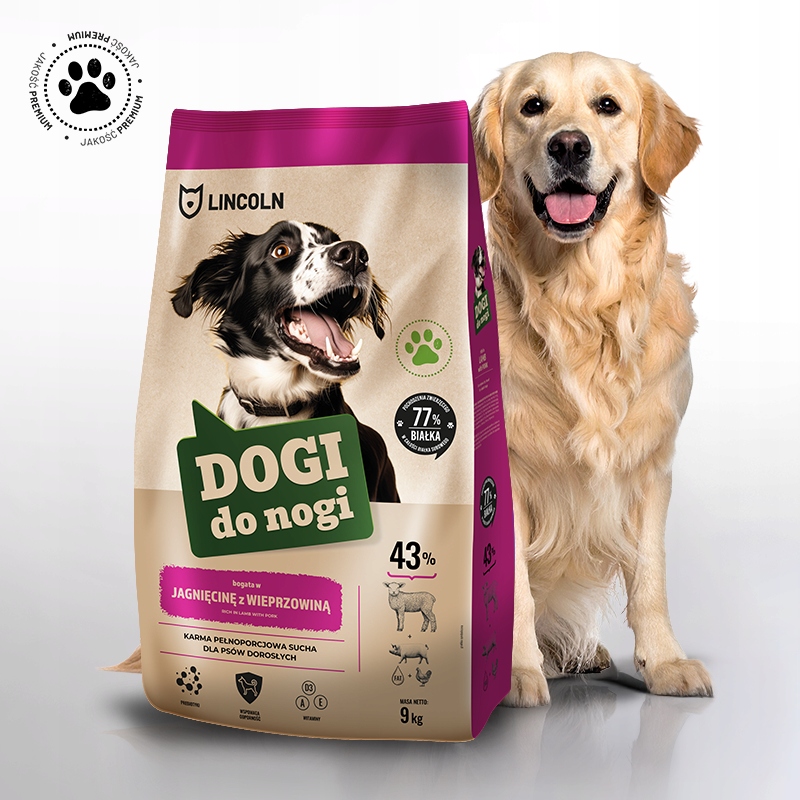 Levně Upozornění Novinka Suché Krmivo pro psa 9 kg Jehněčí maso Premium Přírodní