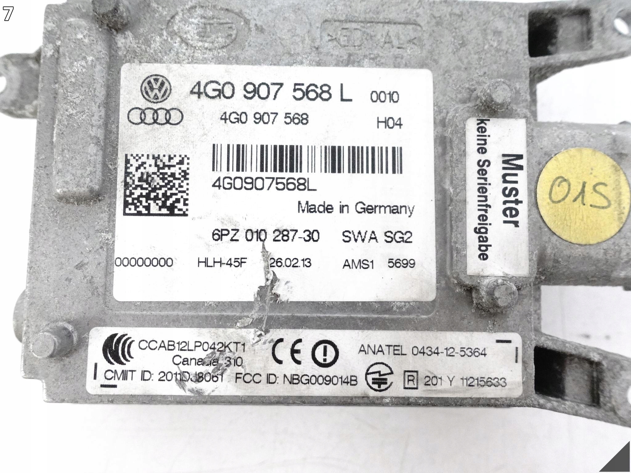 AUDI RS7 4G8 C7 13-18 RADAR sensor SENSOR MARTWEGO POLA bumper rear part right
