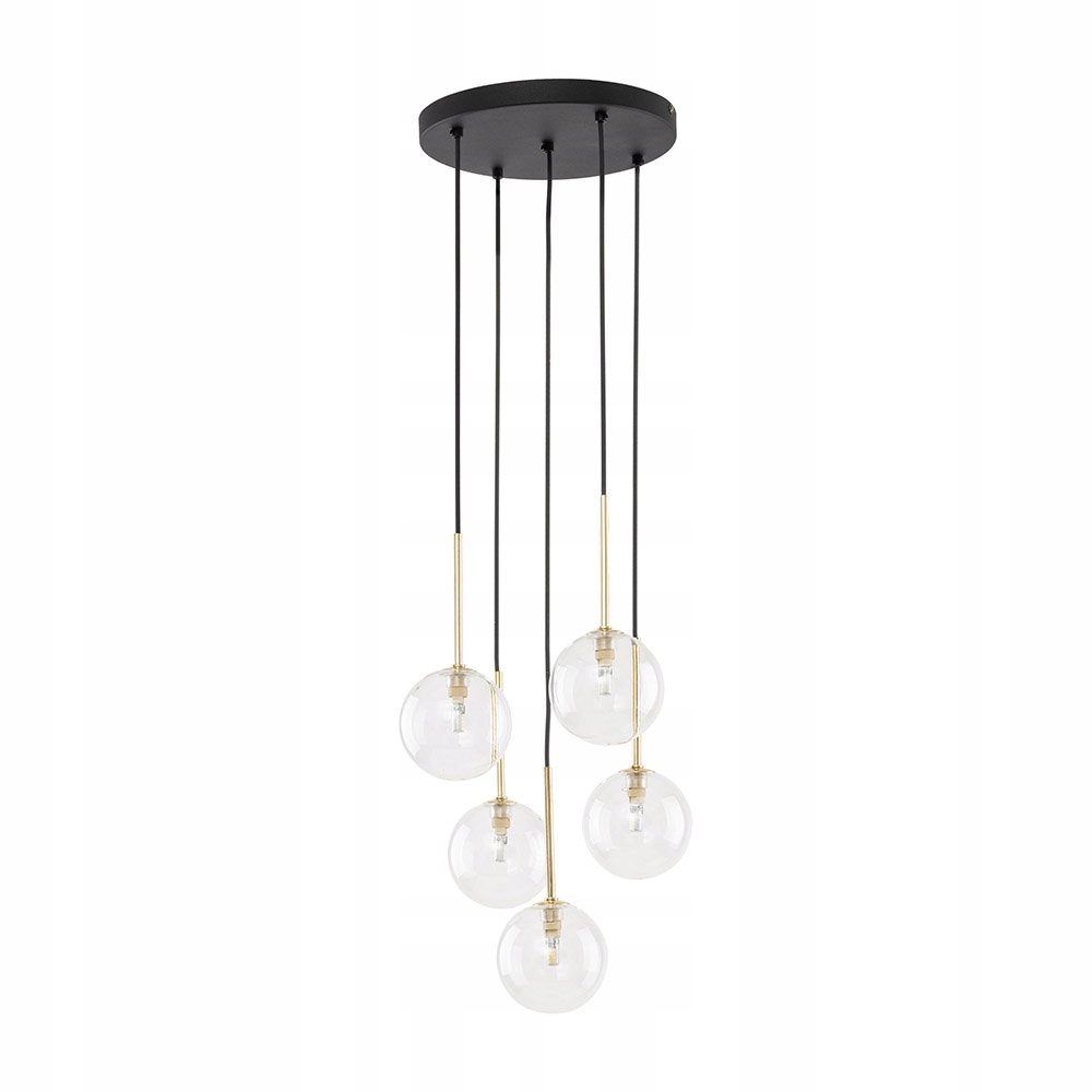 Závesná lampa Nilos Black/gold 5943 Tk Lighting
