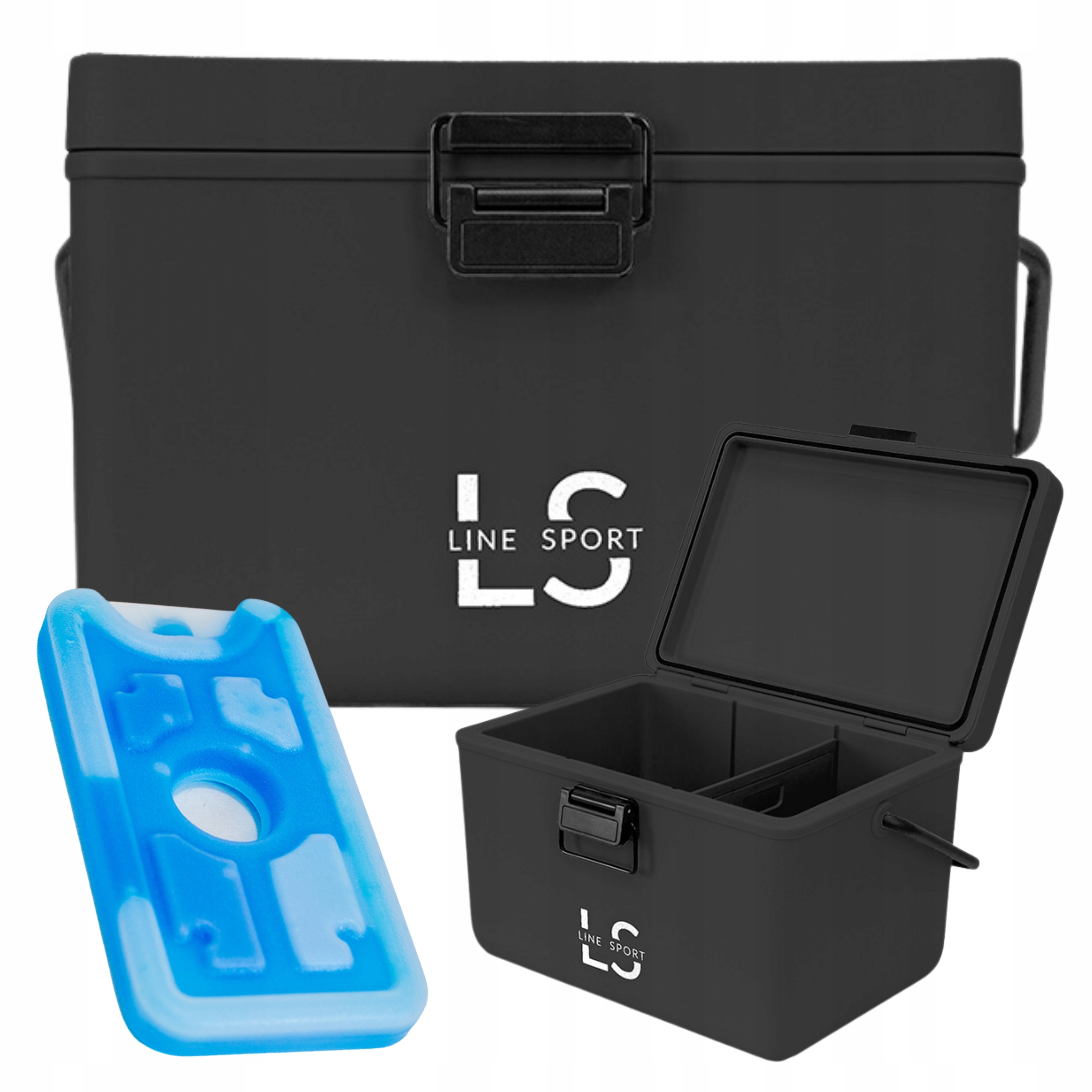 Lodówka Przenośna Turystyczna Line Sport 12L Czarna z Wkładem Chłodzącym