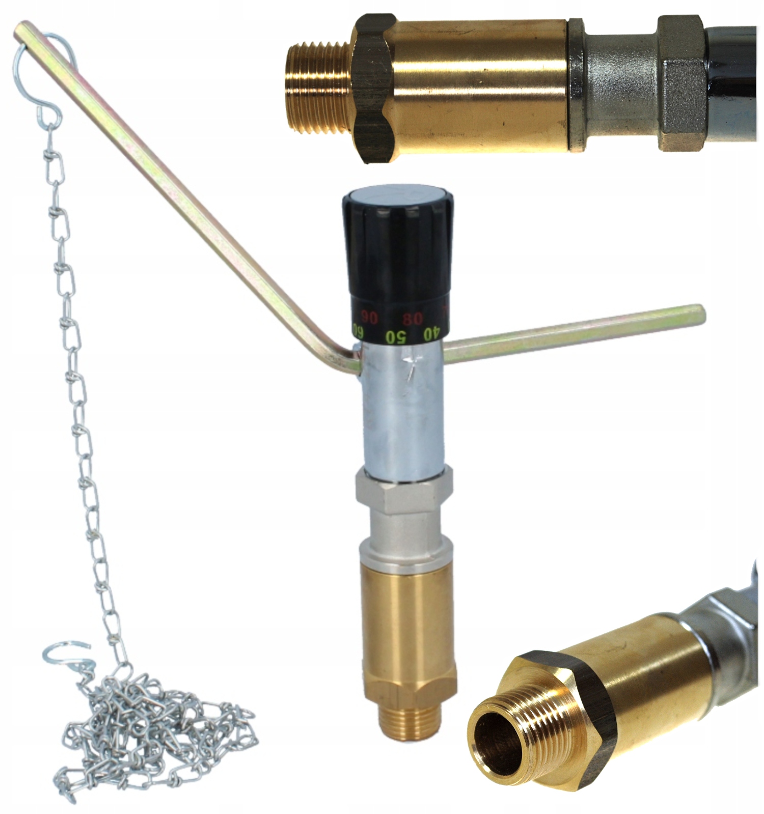 MIARKOWNIK CIĄGU PIECA REGULATOR PALENISKOWY 3/4