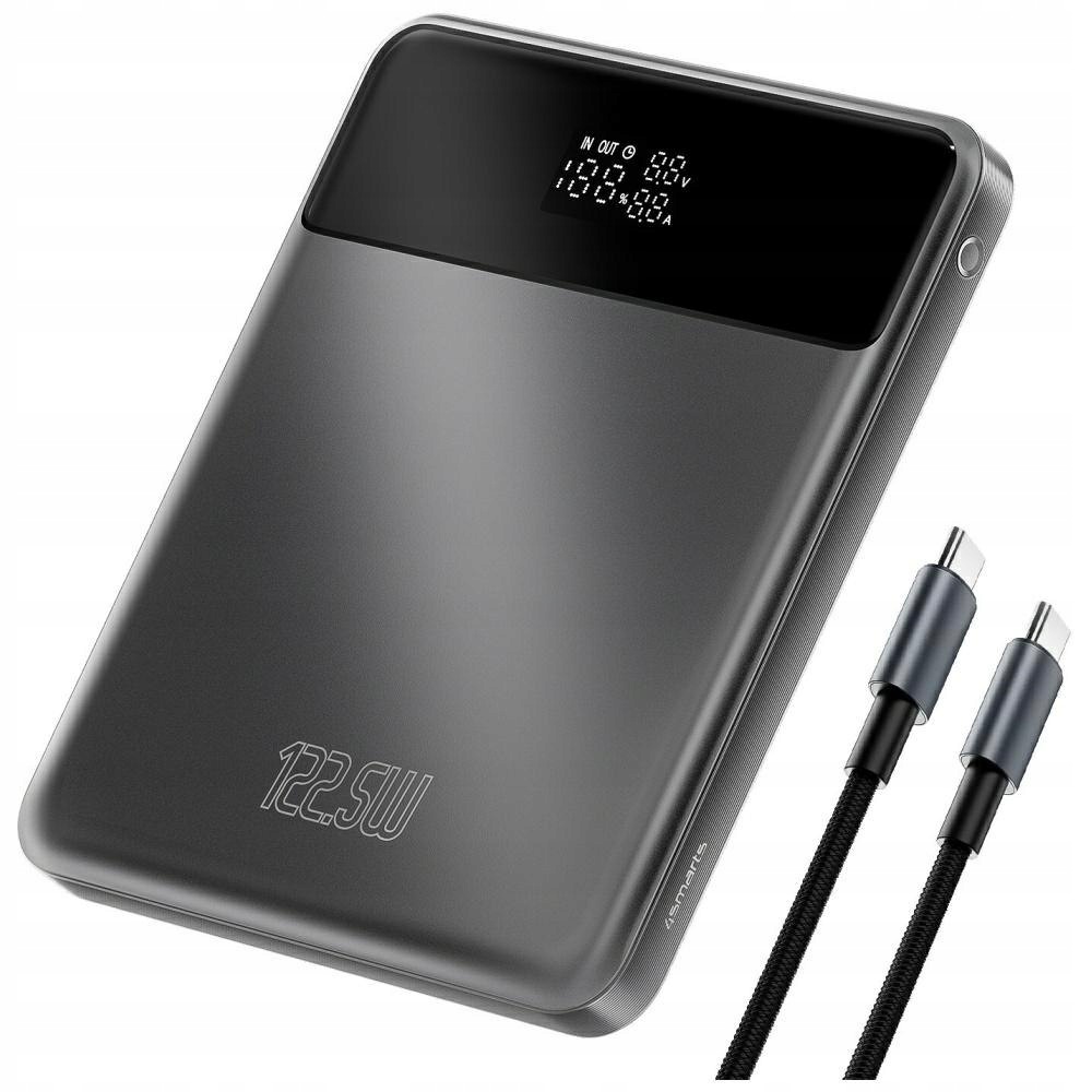 Power Bank Enterprise Slim 20000mAh 122,5W, vesmírně šedá