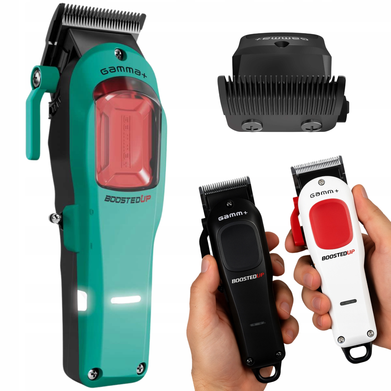 Gamma Piu Boosted Up Maszynka do Strzyżenia Włosów 3 Wymienne Obudowy