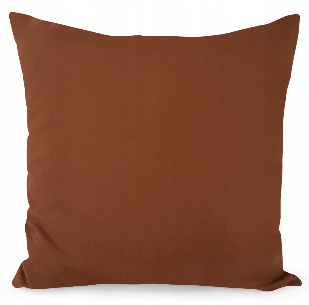 

Poszewka Dekoracyjna 45x45 Gładka Miękka Brązowa