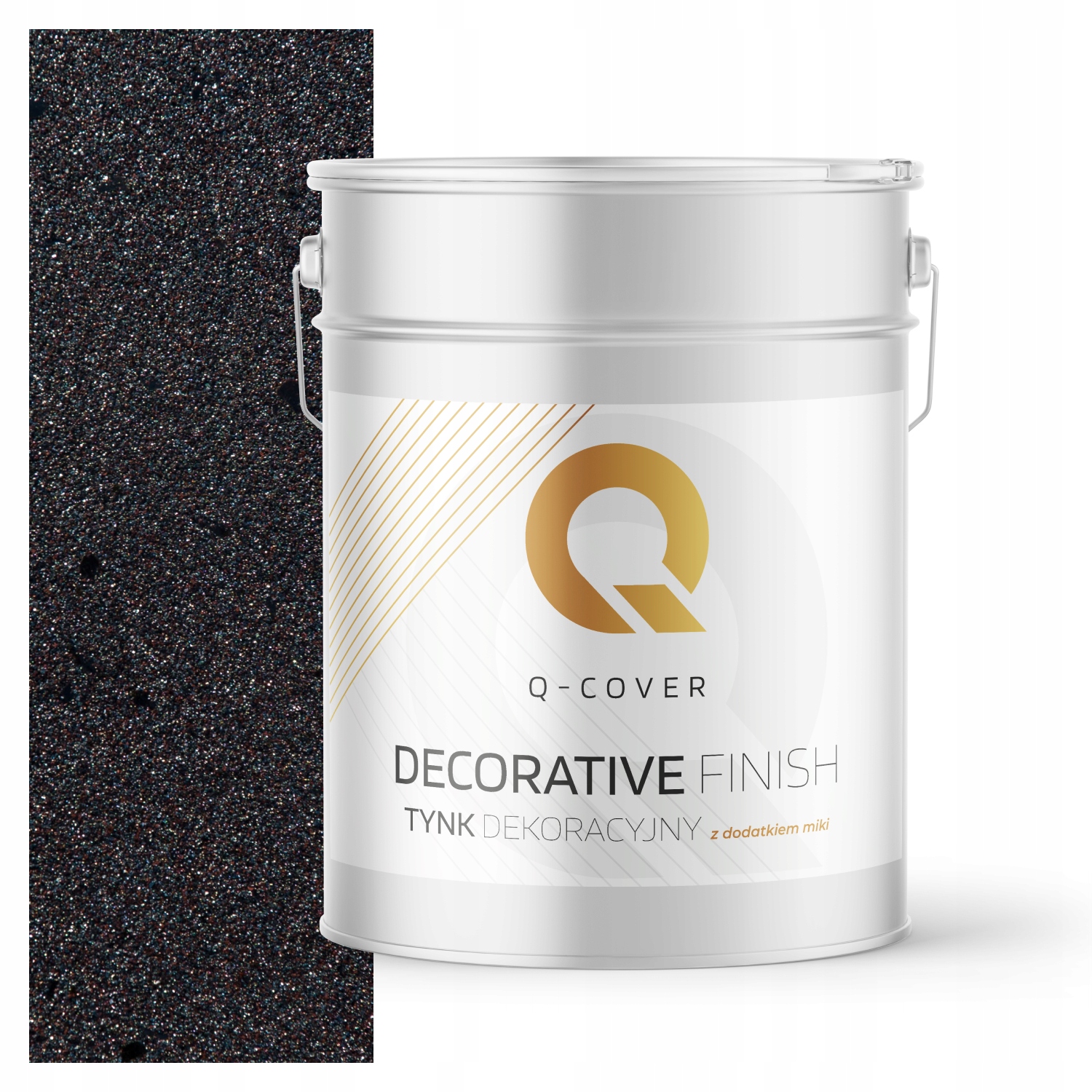 Dekorativní Omítka Tmavě Šedá S Odstínem Hnědé S Černou Mikou D922 15 kg