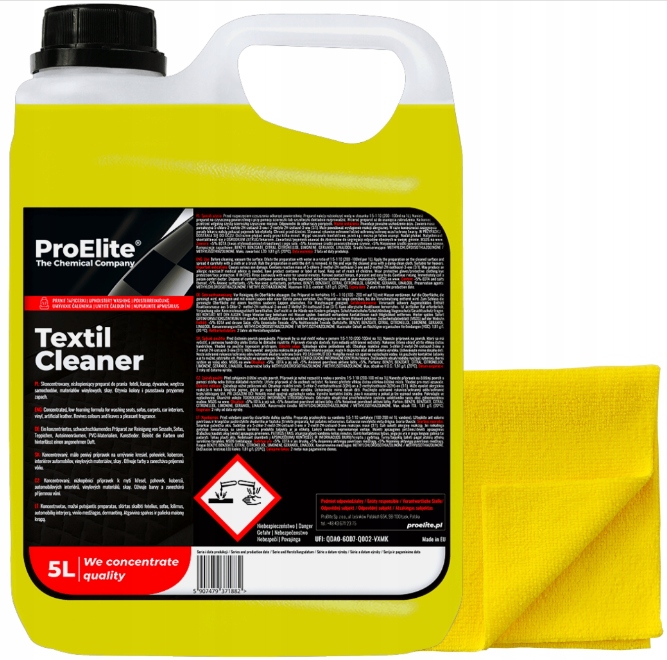 Koncentrat Do Prania Tapicerki Textil Cleaner ProElite 5L