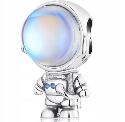 Stříbrný přívěsek astronaut kosmos opál s925 stříbro 925
