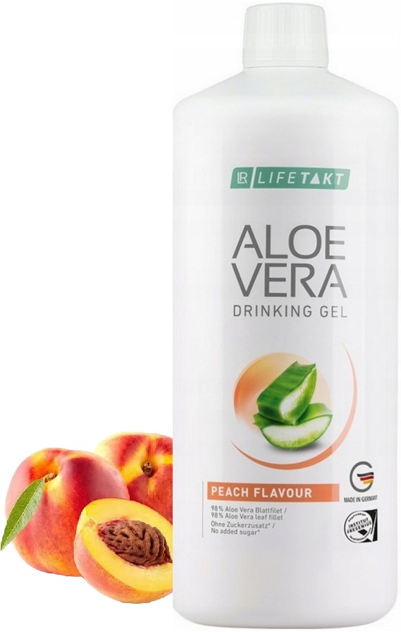 Lr Aloe Vera Aloe Vera Gel na pití s příchutí broskve 1L gel šťáva z aloe vera s broskvovou příchutí