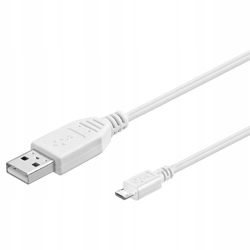 Vitalco Kabel Micro USB - USB 2.0 Transfer Ładowanie biały 10m