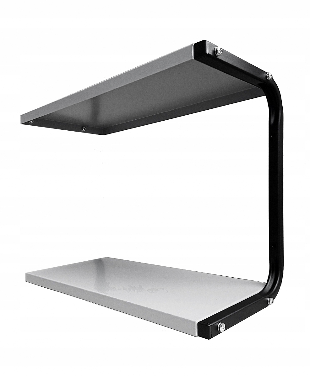 Kovová nástěnná police 53 cm doplňková PG2MCSD dílna loft garáž