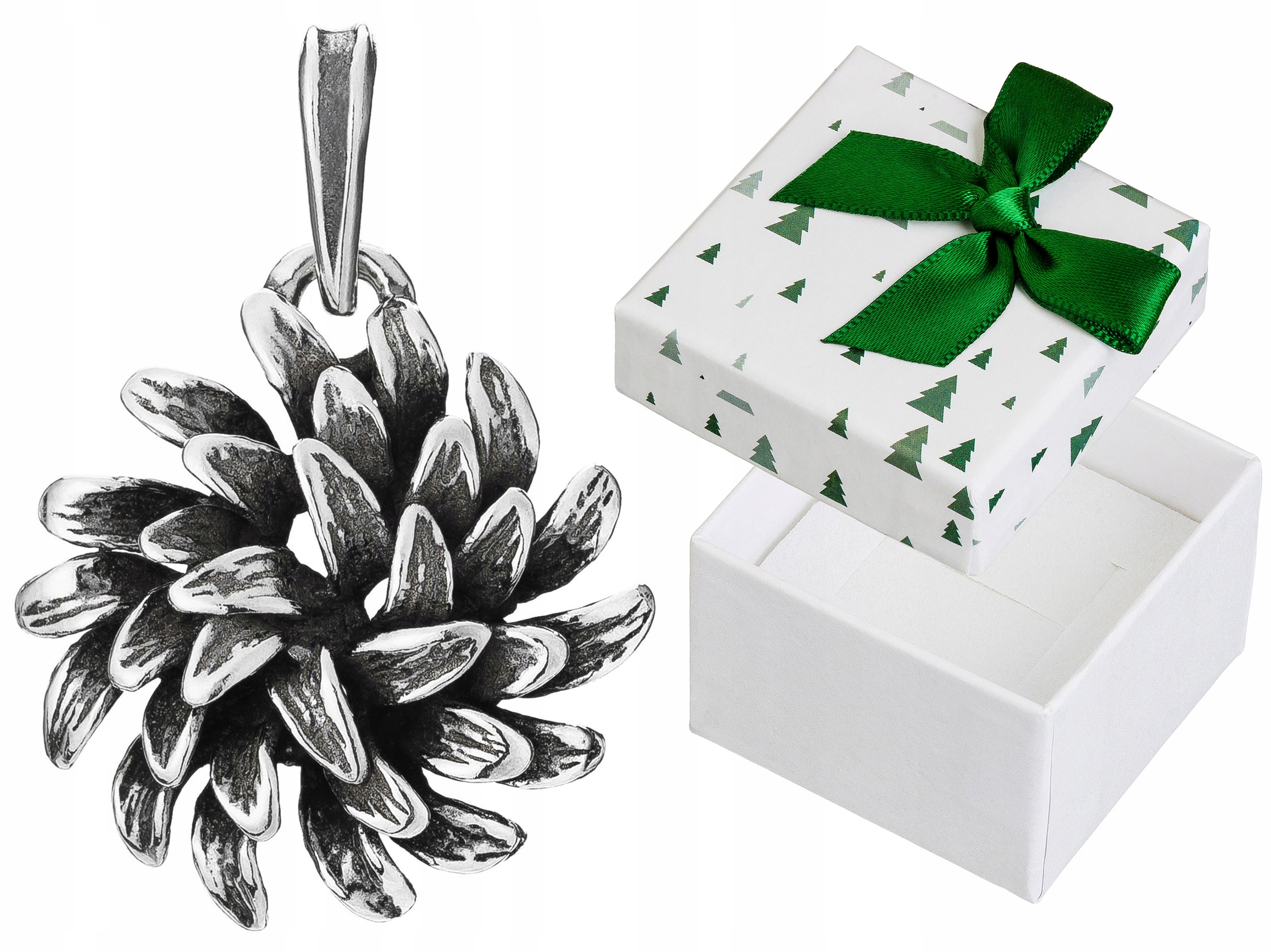 Stříbrný přívěsek Květ Oxidovaný Přívěsek Dámský Květ Stříbro Rozeta