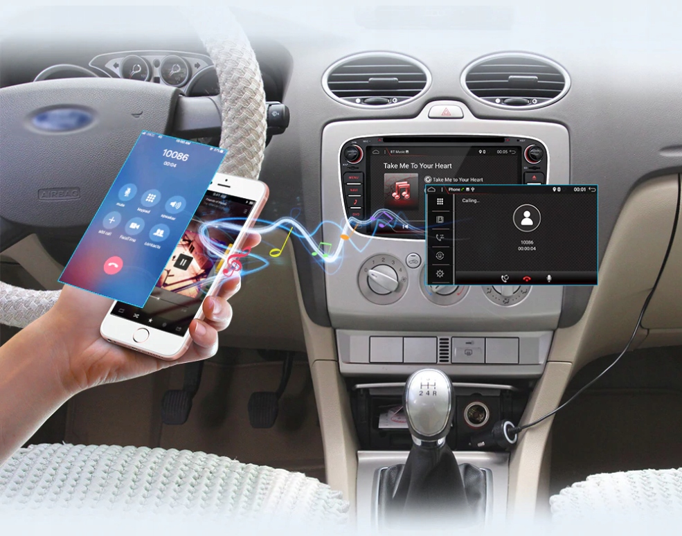 RADIO ANDROID FORD MONDEO MK4 CONVERS+ KIEROWNICA Odtwarzane formaty plików .aac .ape .flac .mp3 .wav .wma