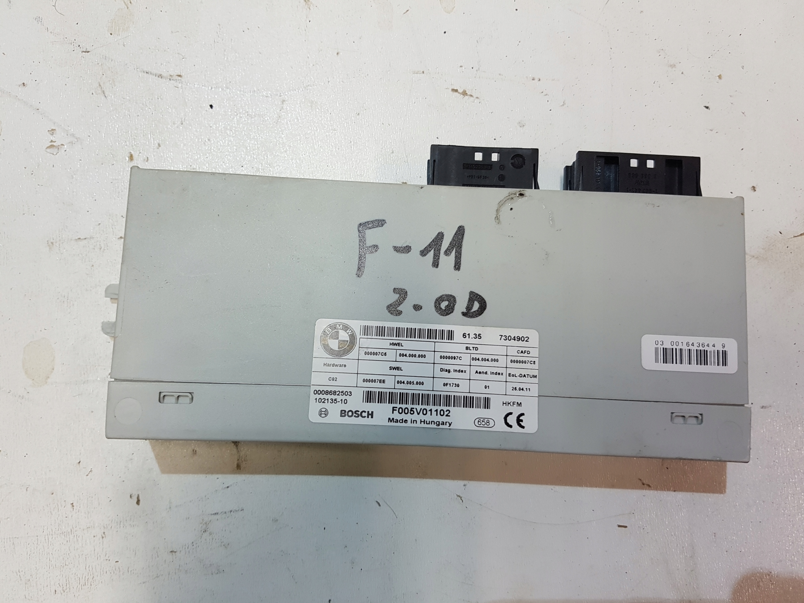 BMW 5 F10 F11 KOMBI sterownik moduł klapy 7304902