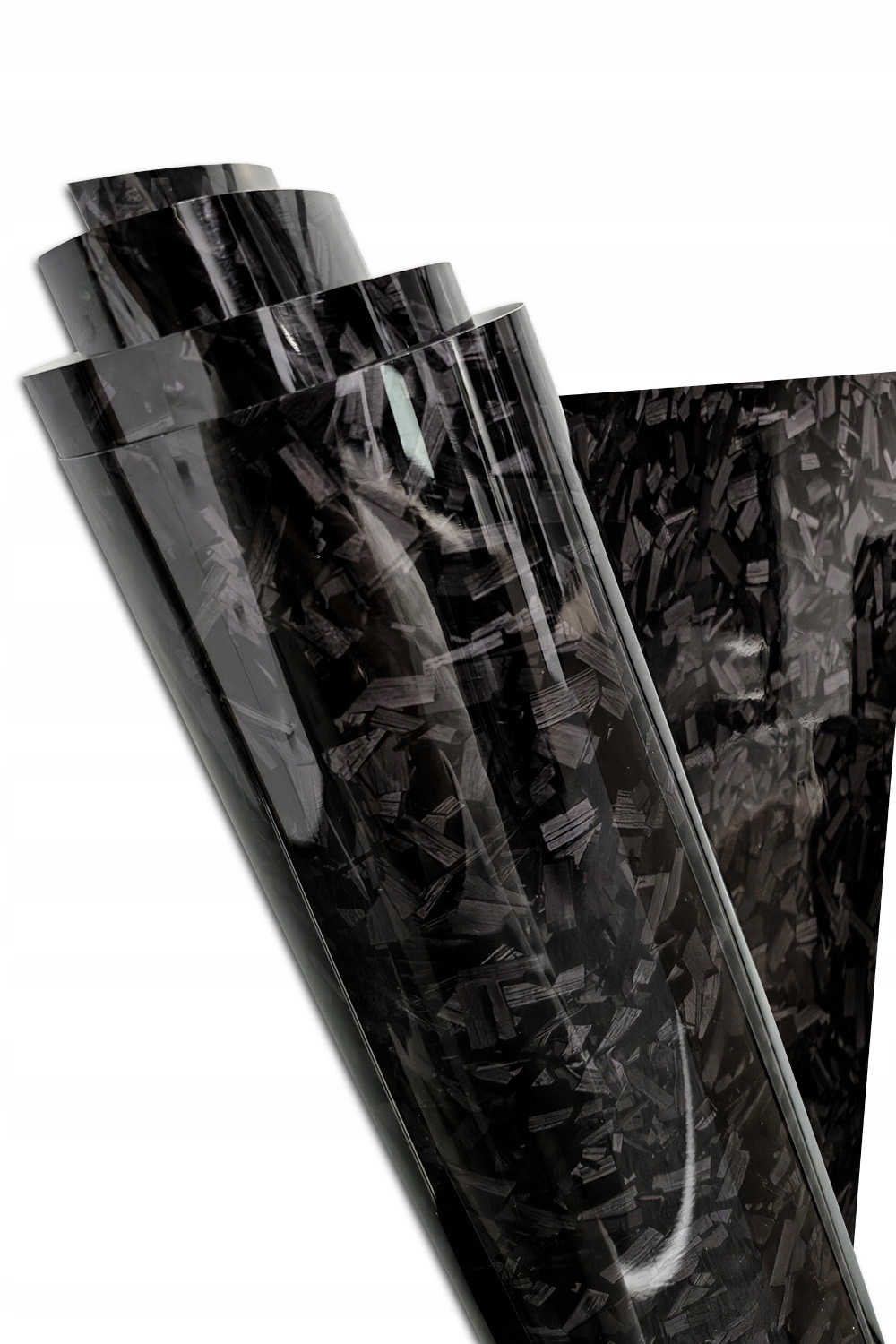 Folia Carbon Czarna Zimny Lód Połysk 10 x 200 cm
