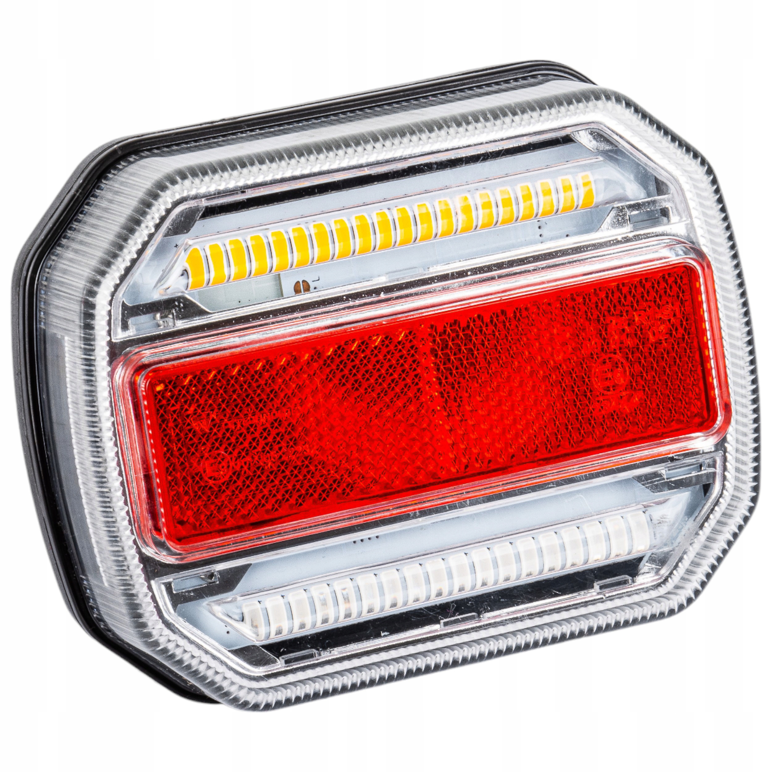 Belaidžių galinių LED lempų rinkinys su magnetais, 12–24 V, 7 kontaktų, IP67, iki 20 m, 93 × 118 × 64 mm