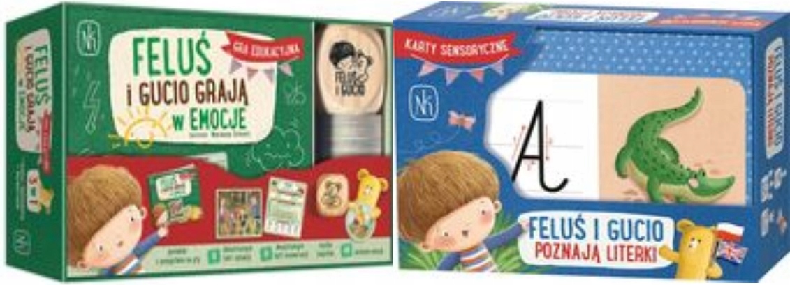 Feluś i Gucio grają w emocje Feluś i Gucio poznają literki