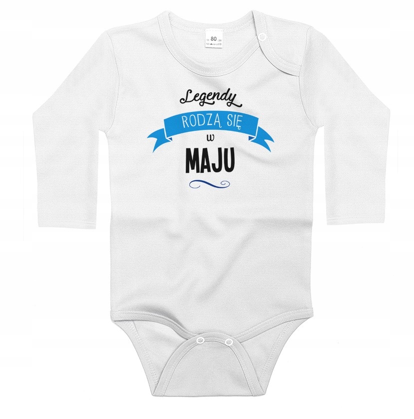 

Body długi rękaw Legendy rodzą się w maju 98