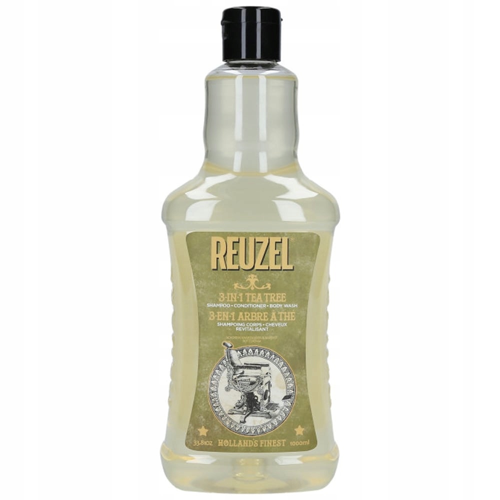 Reuzel 3v1 Tea Tree Šampon, kondicionér a sprchový gel: 1000 ml