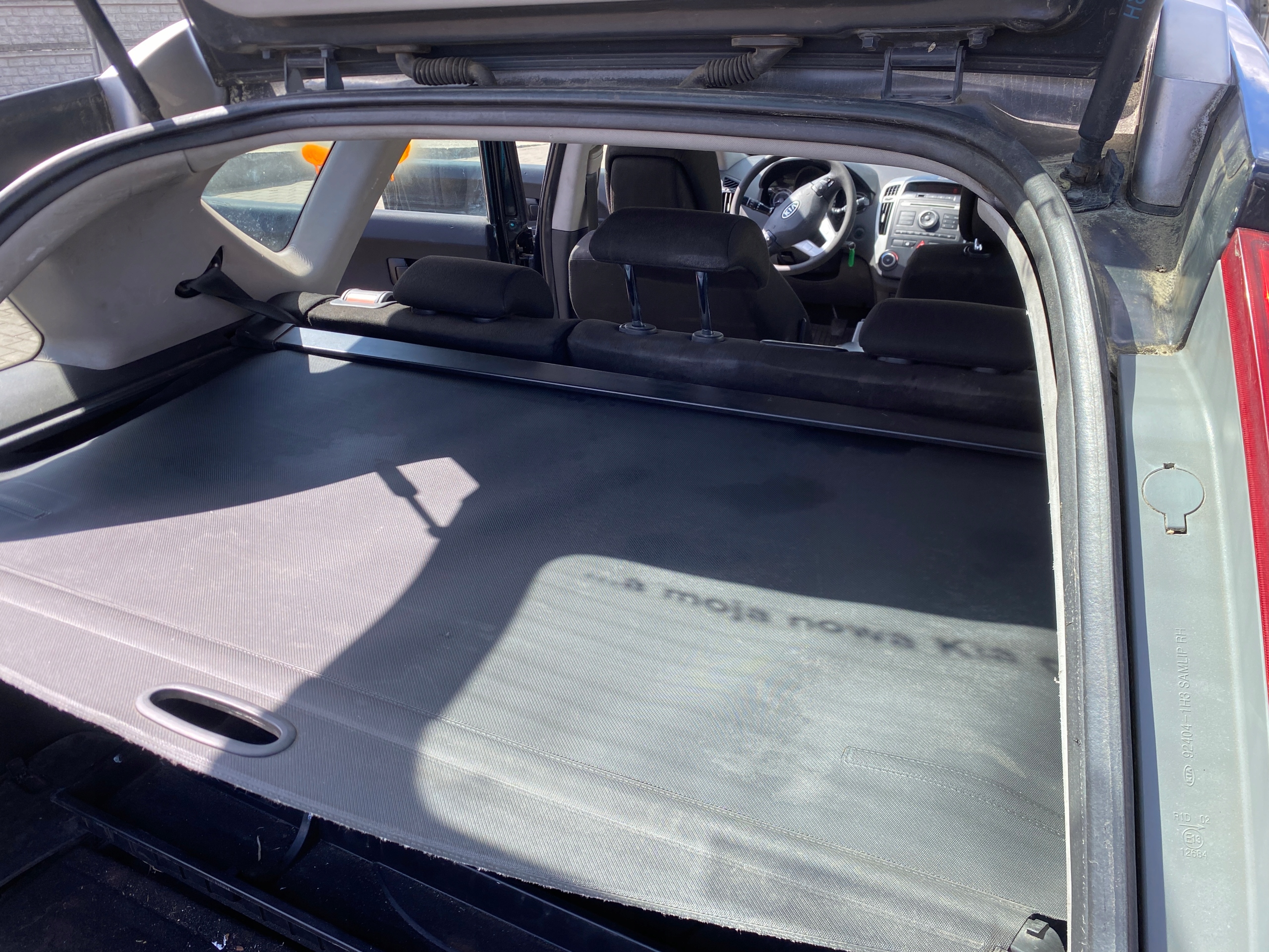 blinds boot rear rear part Kia Ceed SW FL 06-12