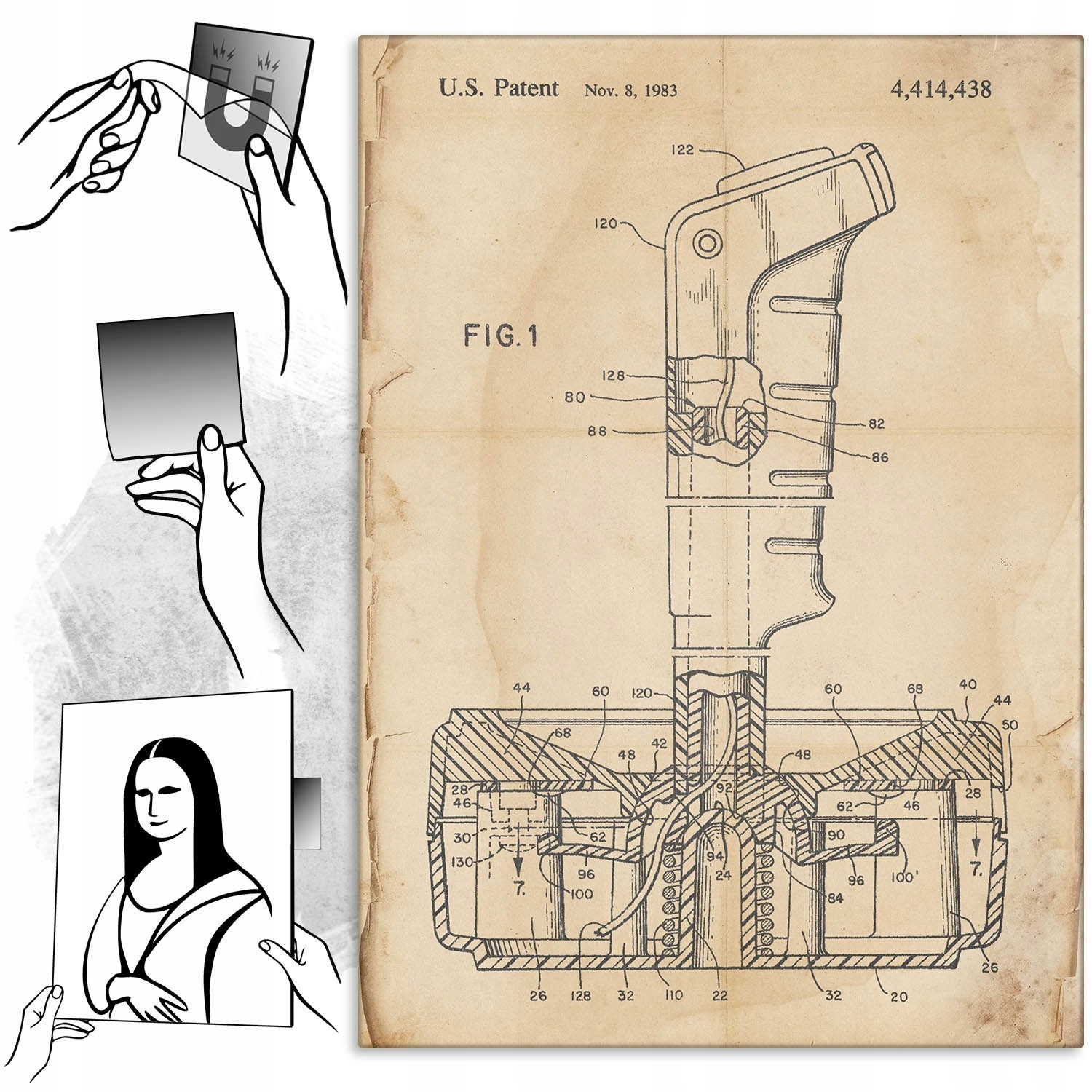 Kovový plakát Patent Kultovní gadgety Retro Šidítko Plech 30 x 42 cm Zdarma